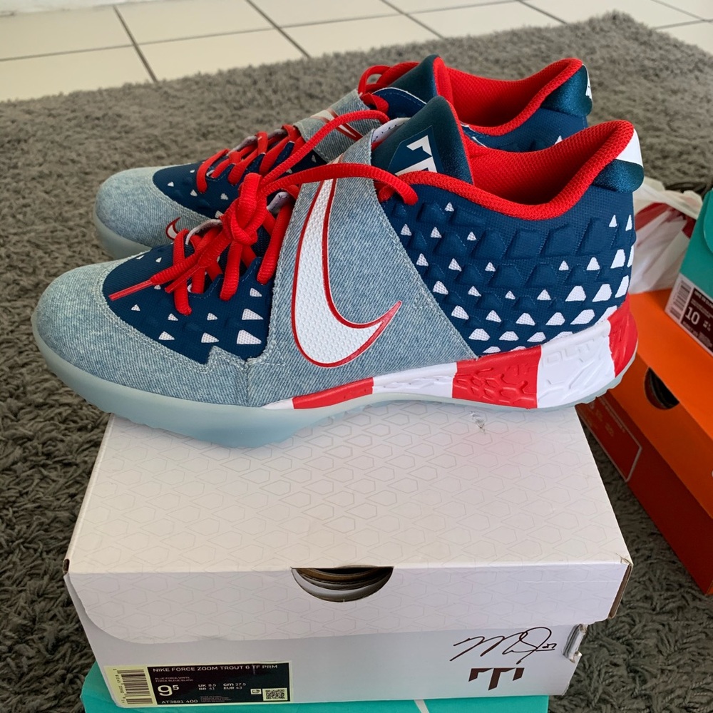 Nike Force Zoom Trout 6 USA Size 9.5 Baseball